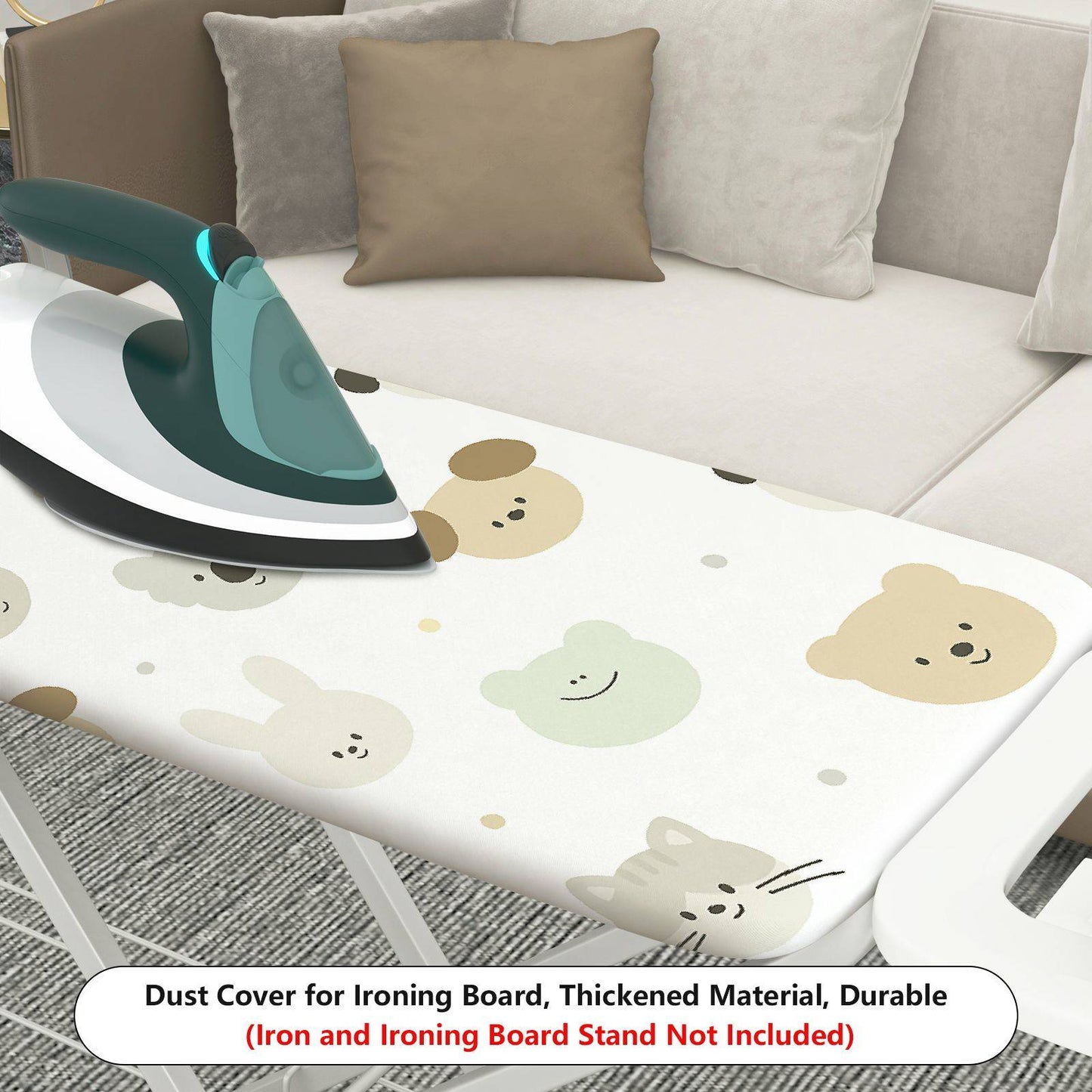 1-Piece Cute  Animal Pattern  Ironing Board Cover, Universal Size, Without Board