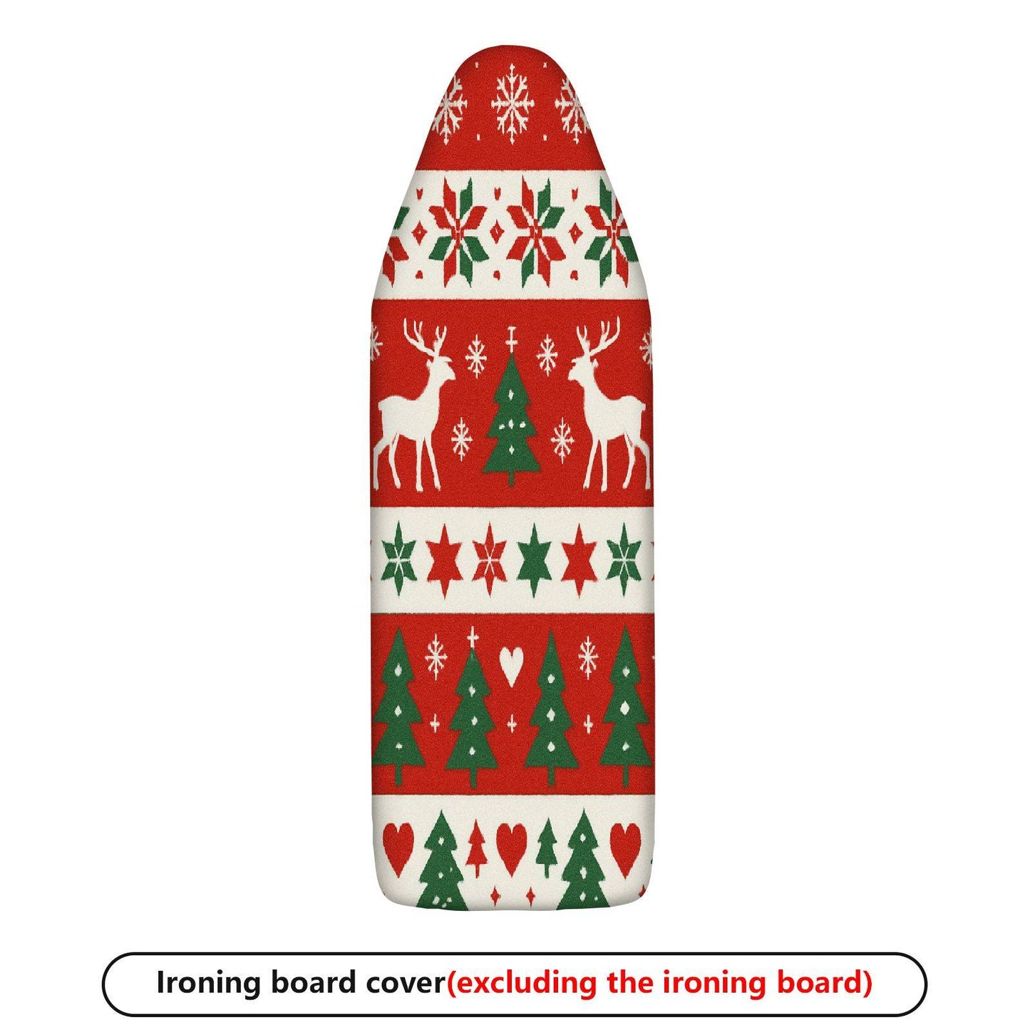 1-Piece Christmas Reindeer Snowflake  Ironing Board Cover, Universal Size, Without Board