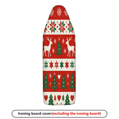 1-Piece Christmas Reindeer Snowflake  Ironing Board Cover, Universal Size, Without Board