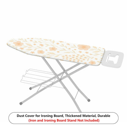 1-Piece Floral Pattern Beige Vintage  Ironing Board Cover, Universal Size, Without Board