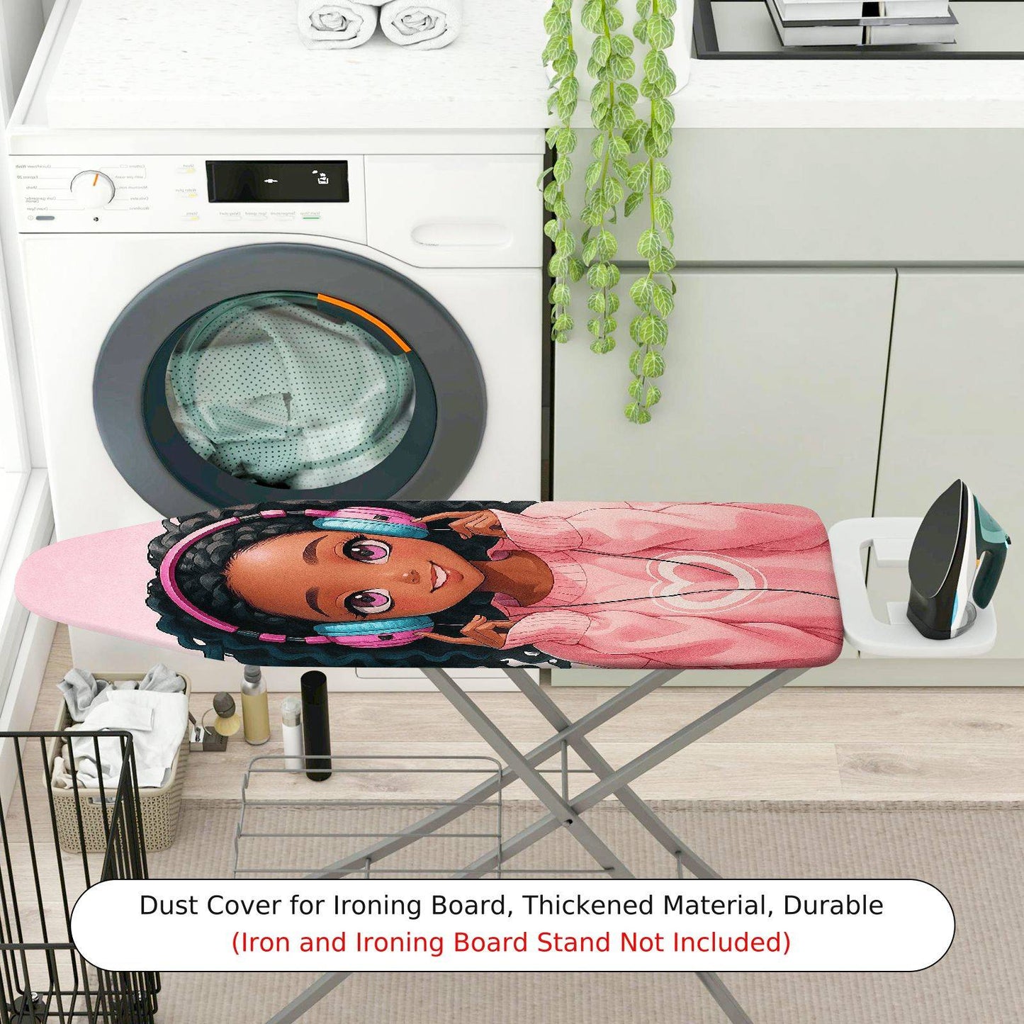 1-Piece Girl Music Fun  Ironing Board Cover, Universal Size, Without Board
