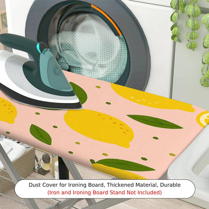 1-Piece Lemon Fruit Pattern Yellow Green  Ironing Board Cover, Universal Size, Without Board