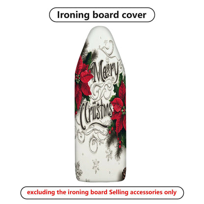 1-Piece Christmas Floral Snow  Ironing Board Cover, Universal Size, Without Board