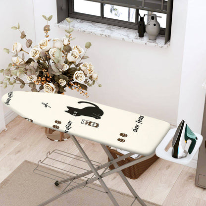 1-Piece Cat Print Fun Playful  Ironing Board Cover, Universal Size, Without Board