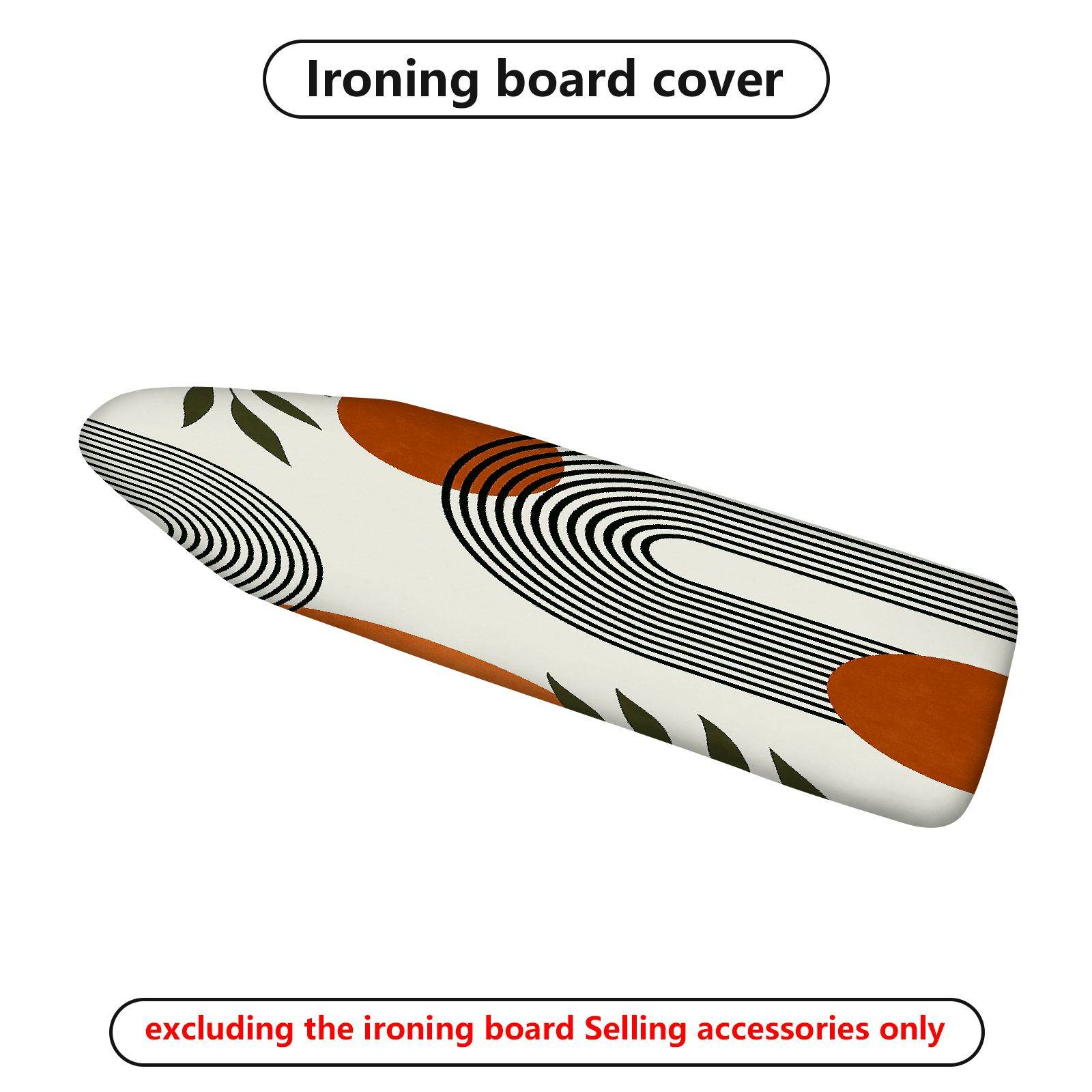1-Piece Abstract Geometric Minimalist Art  Ironing Board Cover, Universal Size, Without Board