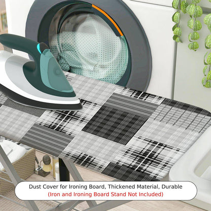 1-Piece Checkered Plaid Patterned  Ironing Board Cover, Universal Size, Without Board