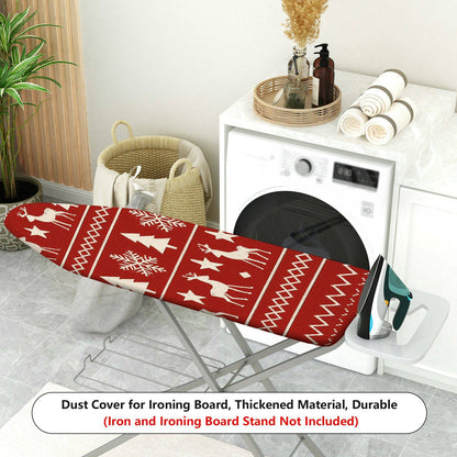 1-Piece Christmas Snowflake Reindeer  Ironing Board Cover, Universal Size, Without Board