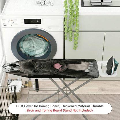 1-Piece Dog Black Cute  Ironing Board Cover, Universal Size, Without Board