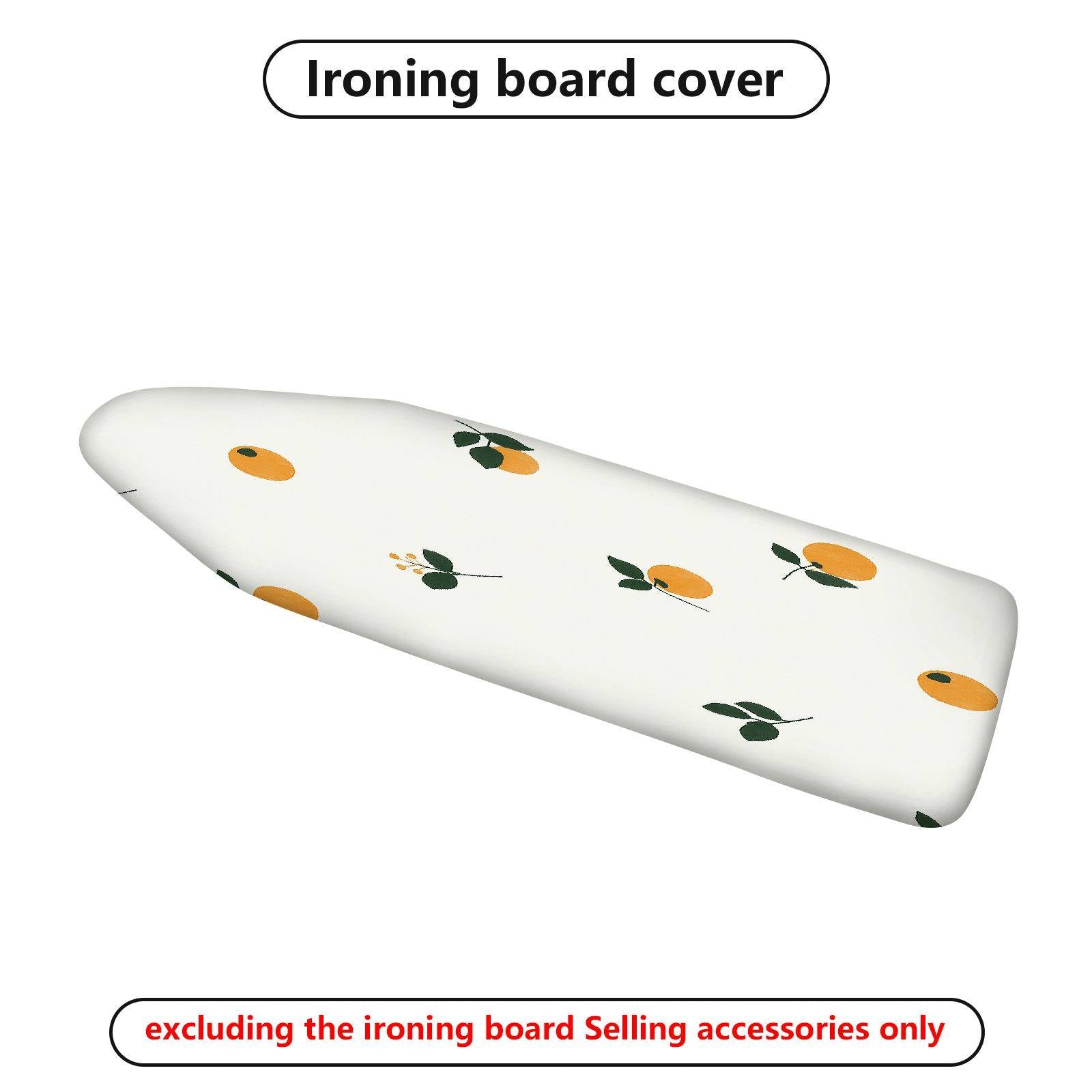 1-Piece Orange Fruit Pattern Leaf  Ironing Board Cover, Universal Size, Without Board
