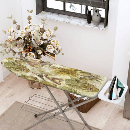 1-Piece Dinosaur Fossil Pattern Beige Verdant  Ironing Board Cover, Universal Size, Without Board