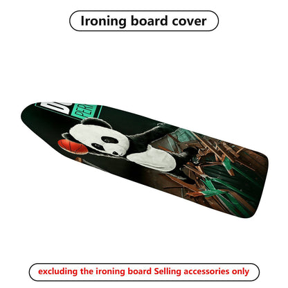 1-Piece Panda Basketball Fun  Ironing Board Cover, Universal Size, Without Board
