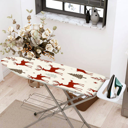 1-Piece Reindeer Christmas Winter  Ironing Board Cover, Universal Size, Without Board