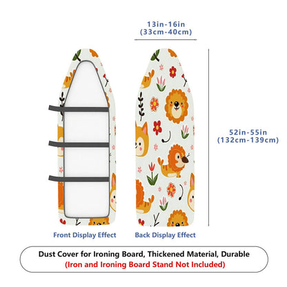 1-Piece Cute Animal Flower Pattern  Ironing Board Cover, Universal Size, Without Board