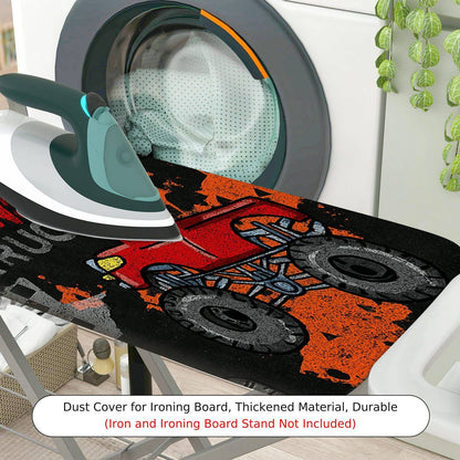 1-Piece Truck Pattern Fun Colorful  Ironing Board Cover, Universal Size, Without Board