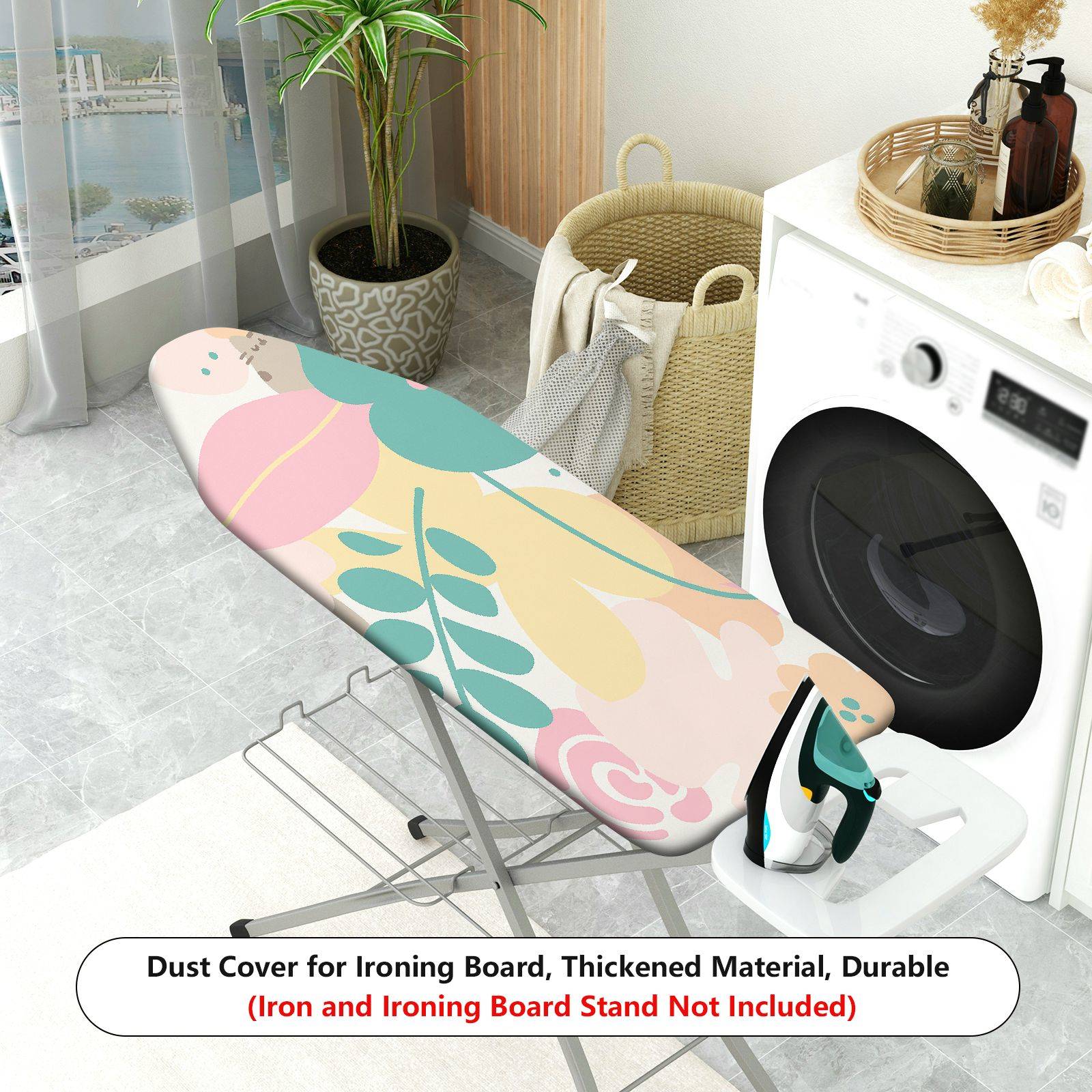 1-Piece Floral  Cute  Ironing Board Cover, Universal Size, Without Board