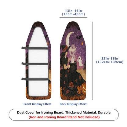1-Piece Witch Moon Ghost  Ironing Board Cover, Universal Size, Without Board