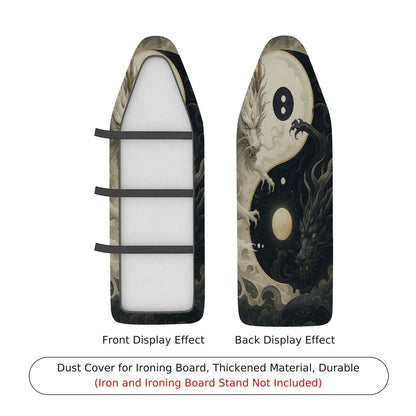 1-Piece Yin Yang Dragon Black  Ironing Board Cover, Universal Size, Without Board