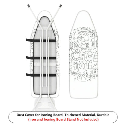 1-Piece Christmas Festive Season Santa  Ironing Board Cover, Universal Size, Without Board