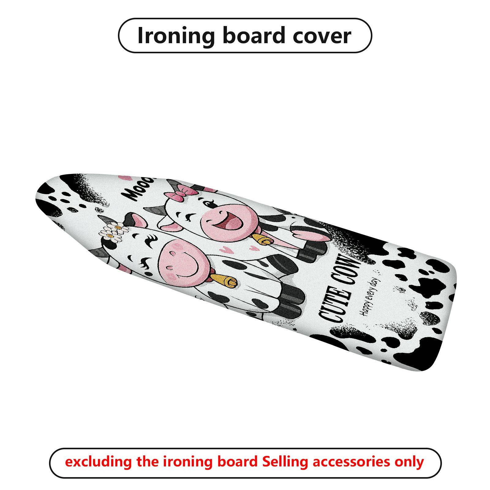 1-Piece Cute Cow Fun  Animal  Ironing Board Cover, Universal Size, Without Board