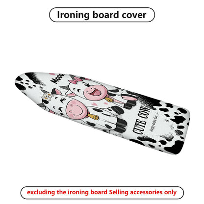 1-Piece Cute Cow Fun  Animal  Ironing Board Cover, Universal Size, Without Board