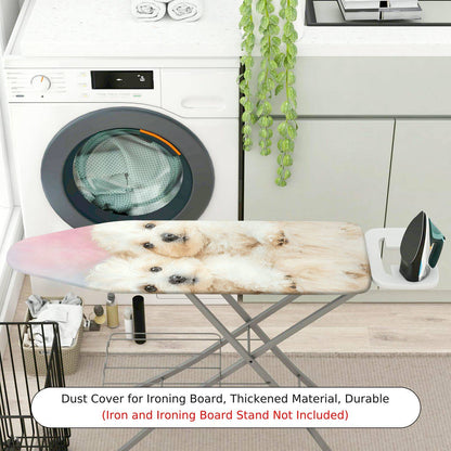 1-Piece Cute Puppy Pastel  Ironing Board Cover, Universal Size, Without Board