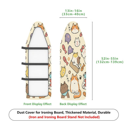 1-Piece Cute  Animal Cat  Ironing Board Cover, Universal Size, Without Board