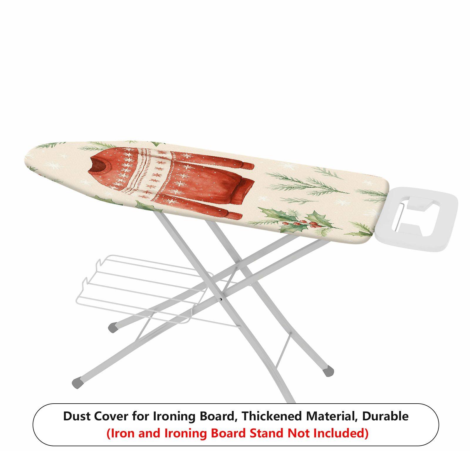 1-Piece Christmas sweater holly seasonal  Ironing Board Cover, Universal Size, Without Board
