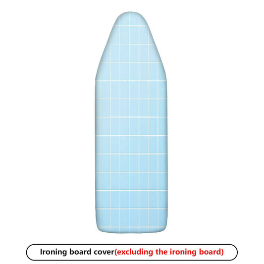 1-Piece Grid Plaid Blue  Ironing Board Cover, Universal Size, Without Board