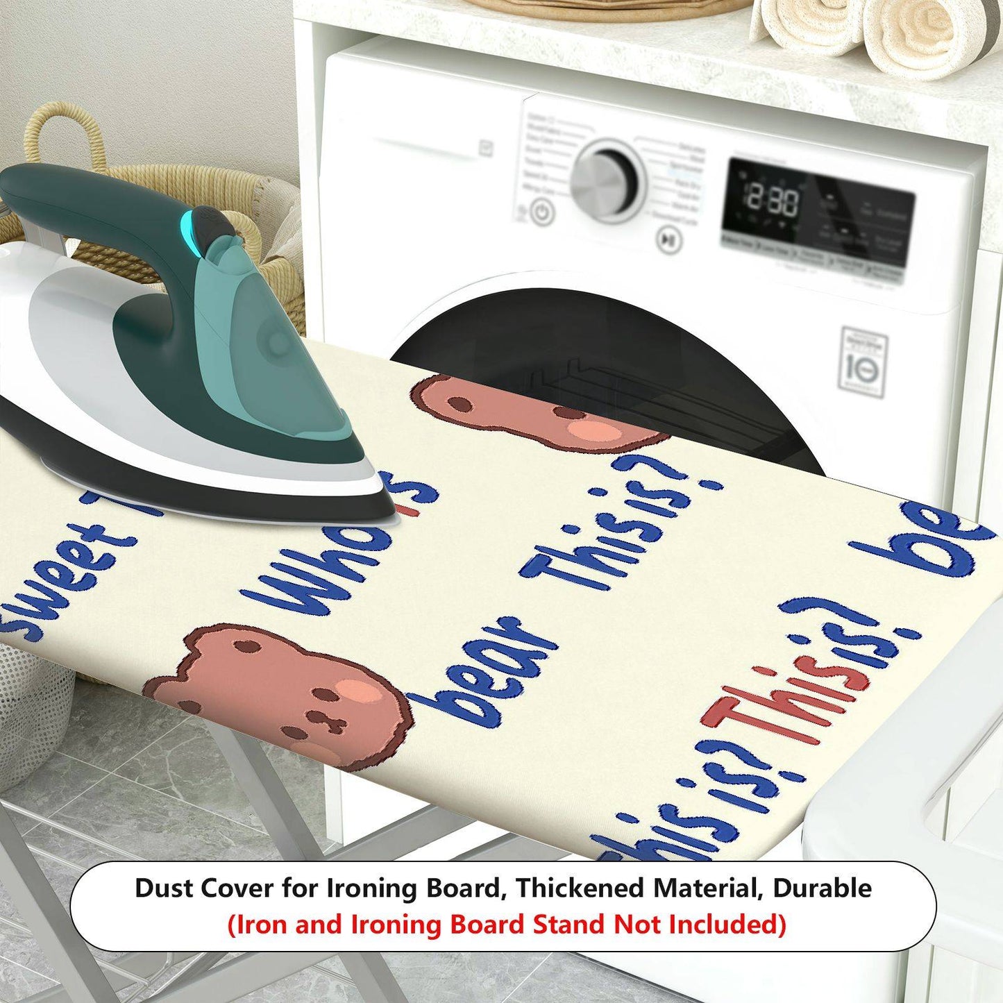 1-Piece Cute Bear  Printed  Ironing Board Cover, Universal Size, Without Board