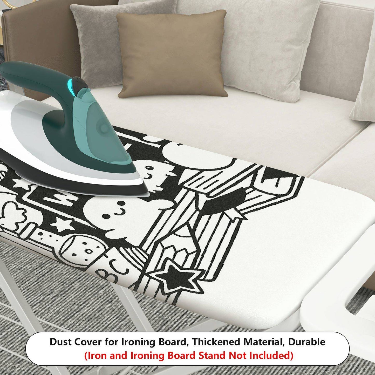 1-Piece Cute  Animal Welcome  Ironing Board Cover, Universal Size, Without Board