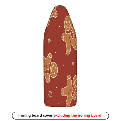1-Piece Christmas Gingerbread Snow  Ironing Board Cover, Universal Size, Without Board