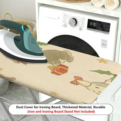 1-Piece Christmas Rabbit Gift  Ironing Board Cover, Universal Size, Without Board