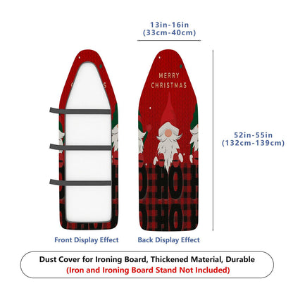 1-Piece Christmas Elf Plaid  Ironing Board Cover, Universal Size, Without Board
