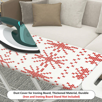 1-Piece Christmas Nordic Deer Heart  Ironing Board Cover, Universal Size, Without Board