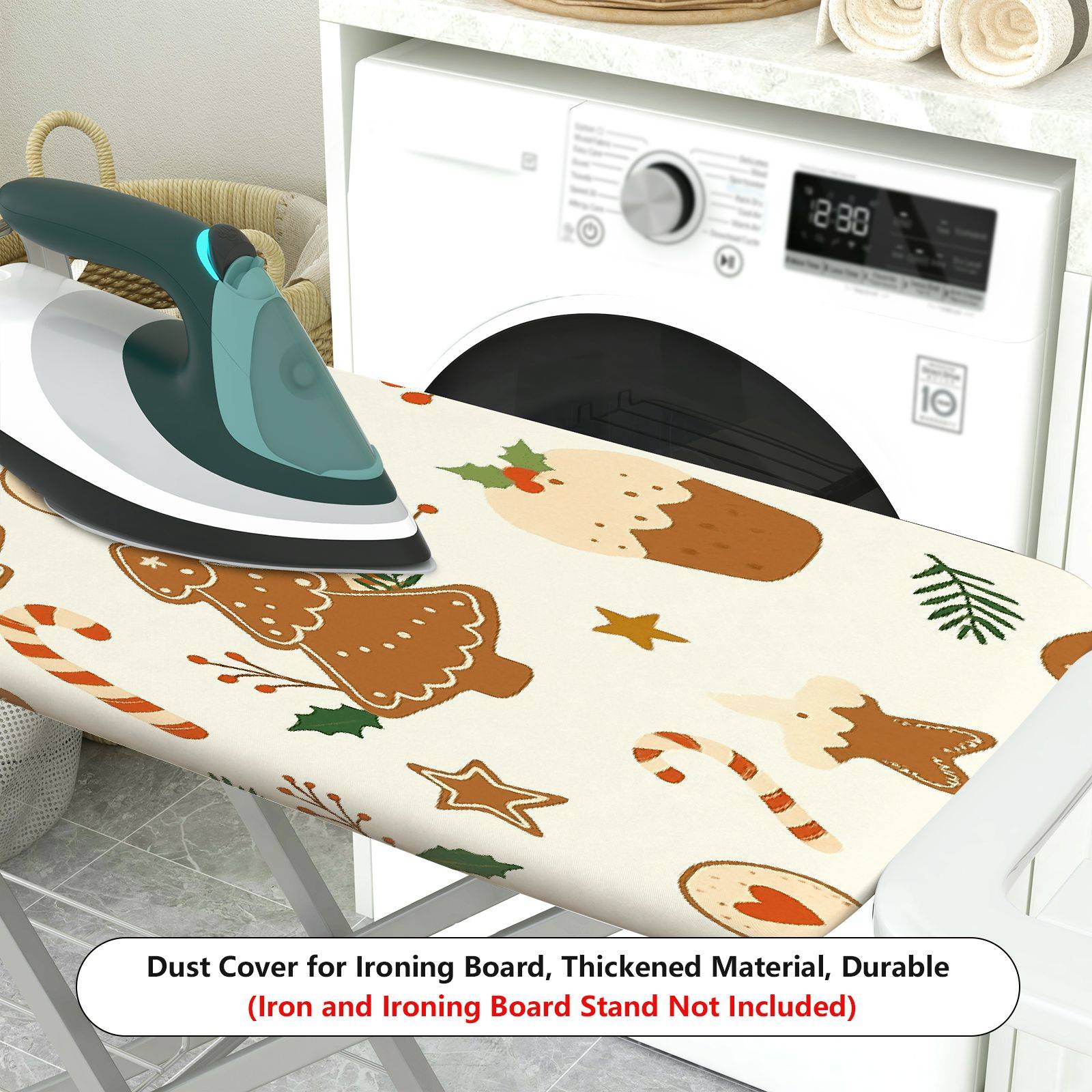 1-Piece Christmas Holiday Festive  Ironing Board Cover, Universal Size, Without Board