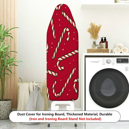 1-Piece Christmas Candy Cane Pattern Red Theme  Ironing Board Cover, Universal Size, Without Board