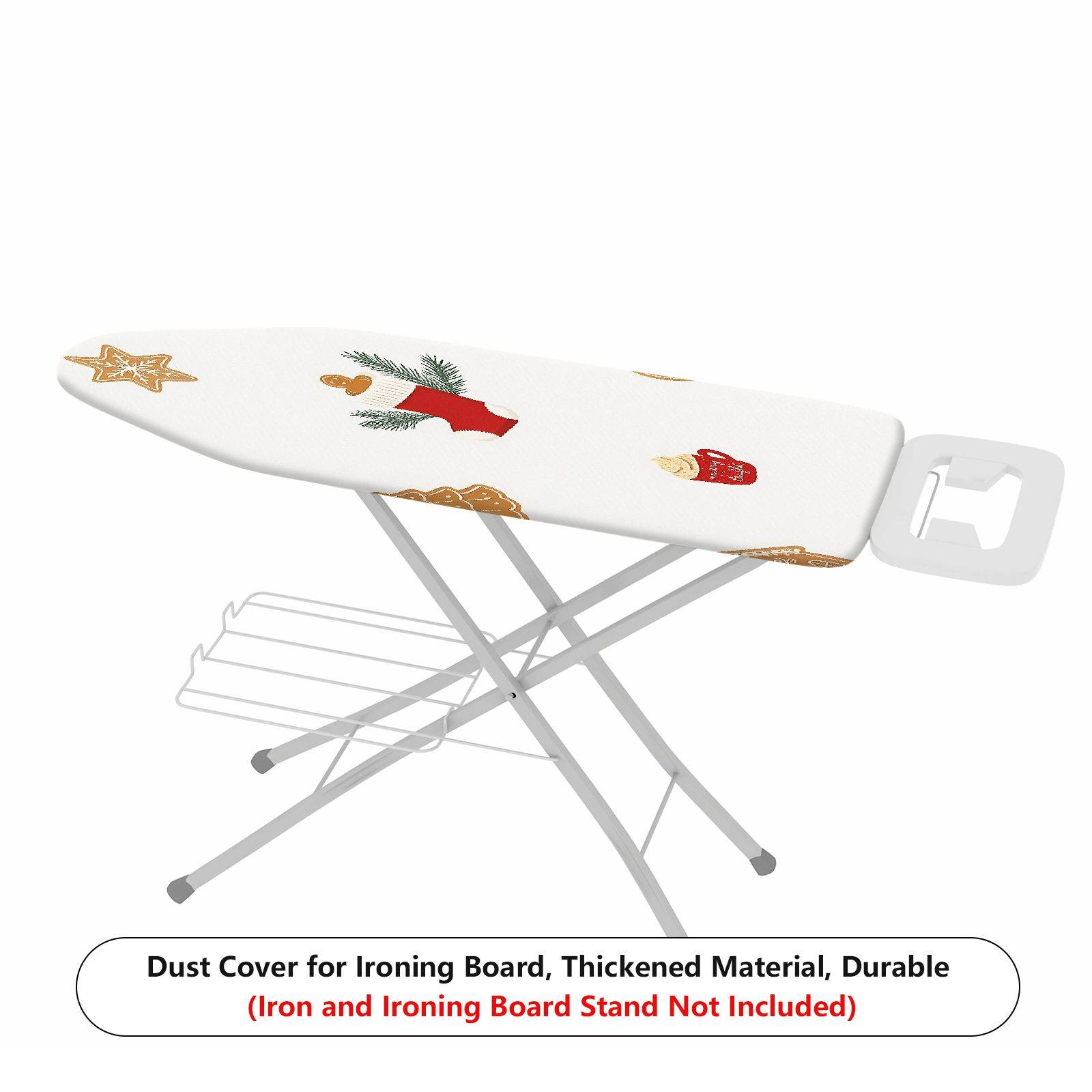 1-Piece Christmas stocking gingerbread Xmas  Ironing Board Cover, Universal Size, Without Board