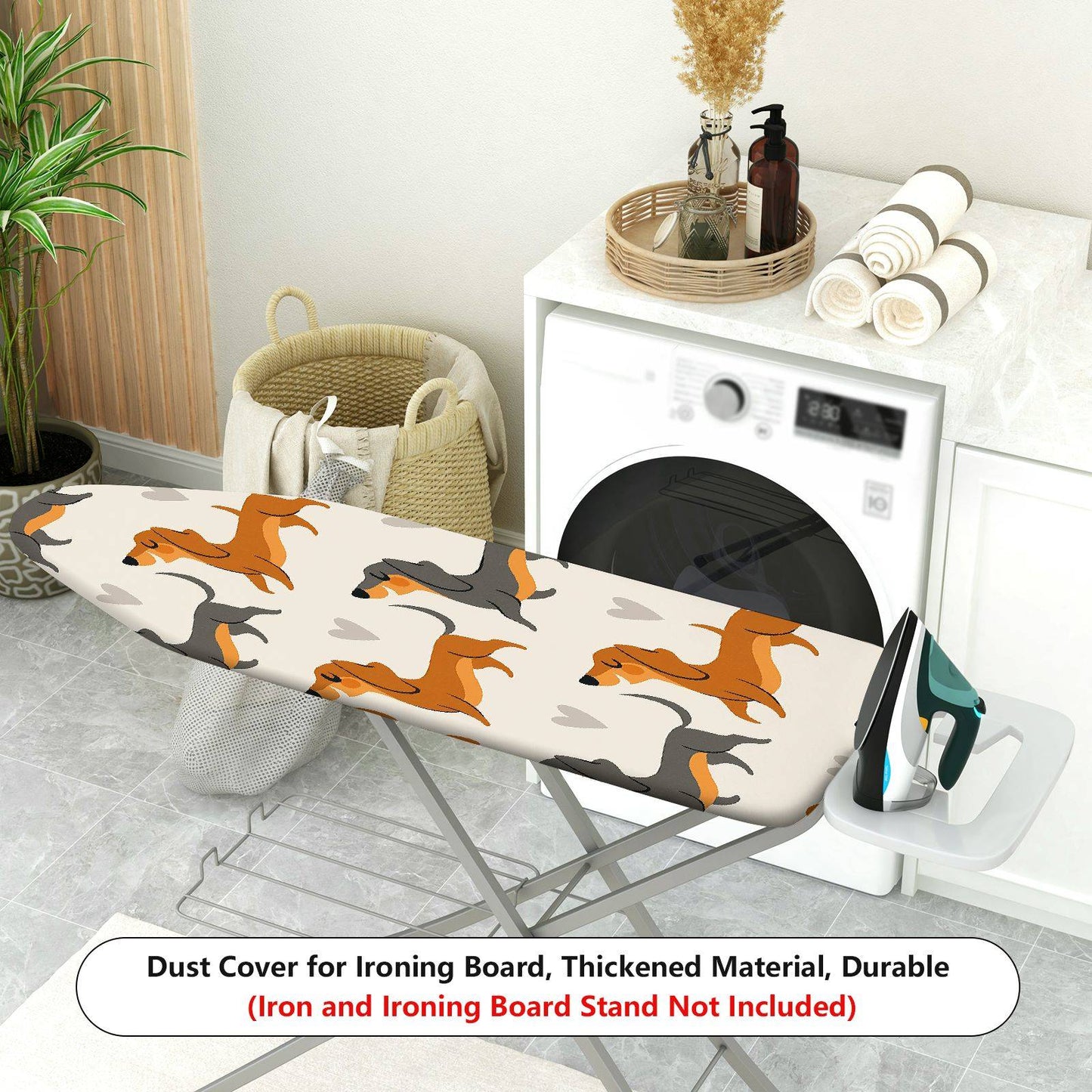1-Piece Dog Heart Pattern Cute  Ironing Board Cover, Universal Size, Without Board