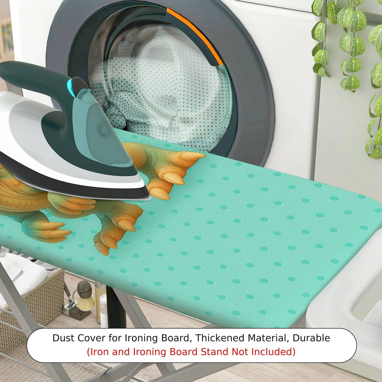 1-Piece Dinosaur  Fun  Ironing Board Cover, Universal Size, Without Board