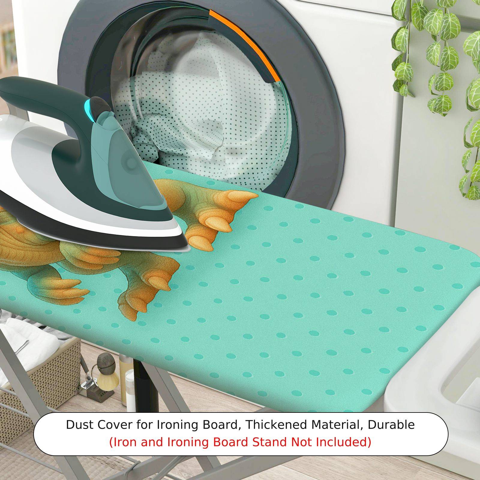 1-Piece Dinosaur  Fun  Ironing Board Cover, Universal Size, Without Board
