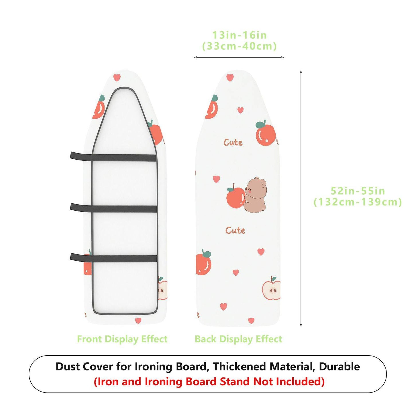 1-Piece Cute  Peach  Ironing Board Cover, Universal Size, Without Board
