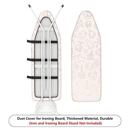 1-Piece Pattern Cute Style Fun Design  Ironing Board Cover, Universal Size, Without Board