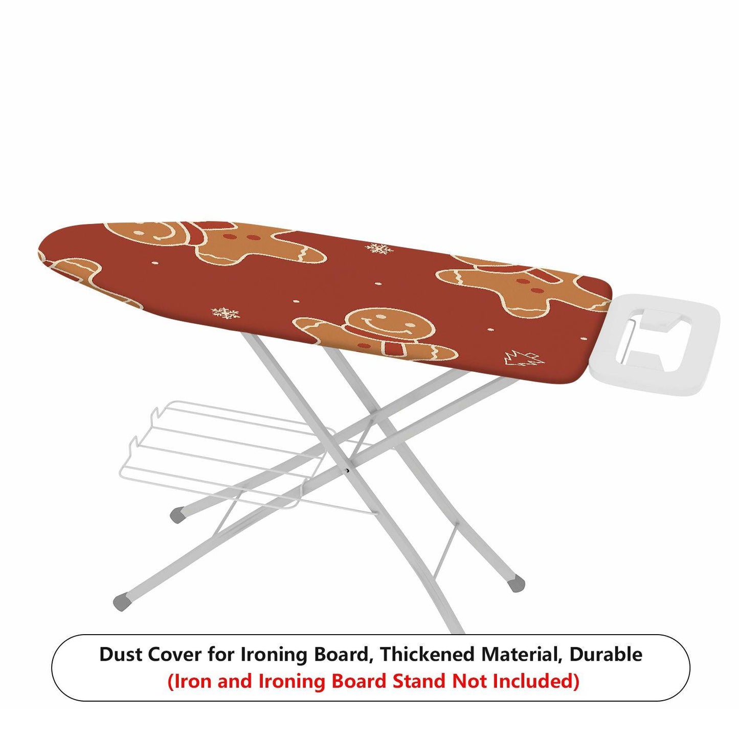 1-Piece Christmas Gingerbread Snow  Ironing Board Cover, Universal Size, Without Board