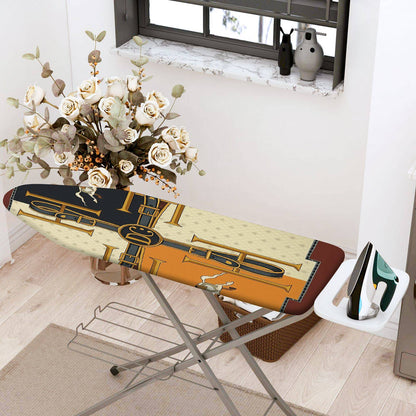 1-Piece Abstract Geometric Vintage  Ironing Board Cover, Universal Size, Without Board