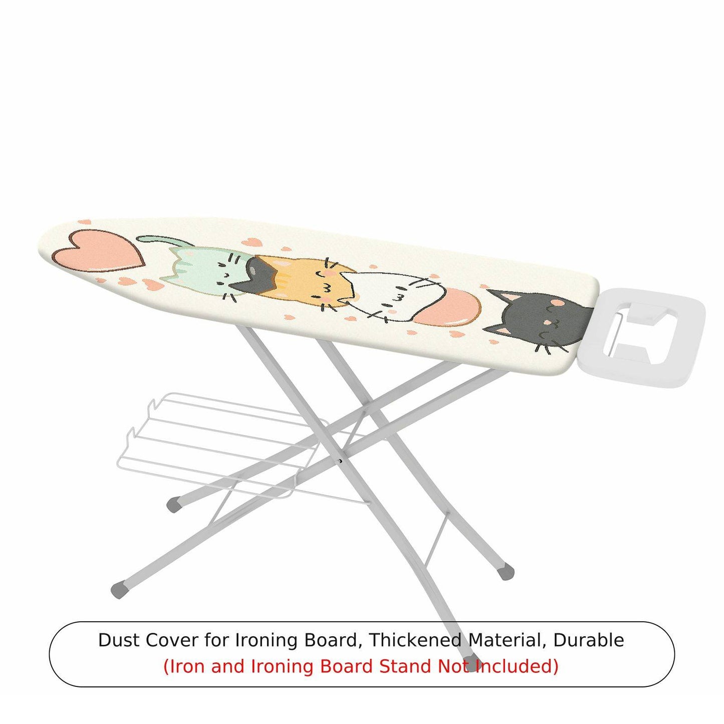 1-Piece Cute Cat Heart  Ironing Board Cover, Universal Size, Without Board