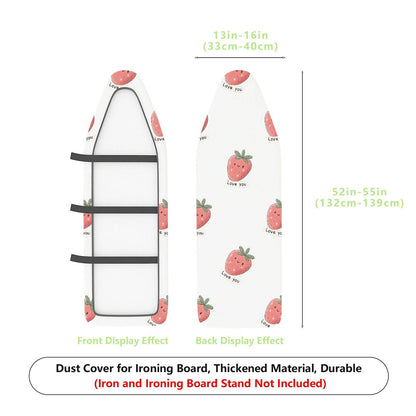 1-Piece Strawberry Print Love Heart Cute  Ironing Board Cover, Universal Size, Without Board
