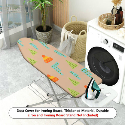 1-Piece Winter Hat Tree Pattern Colorful  Ironing Board Cover, Universal Size, Without Board