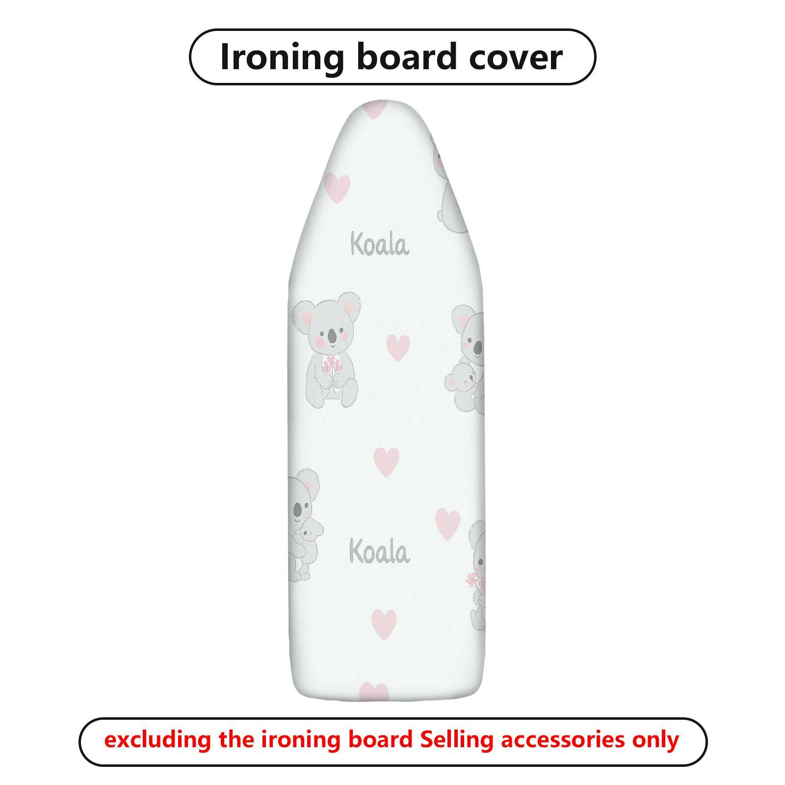 1-Piece Koala Heart Cute  Ironing Board Cover, Universal Size, Without Board