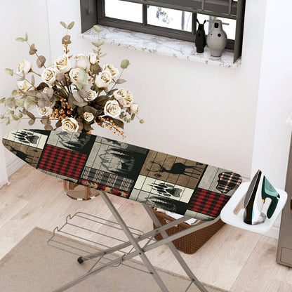 1-Piece Plaid Deer Pattern Patchwork  Ironing Board Cover, Universal Size, Without Board