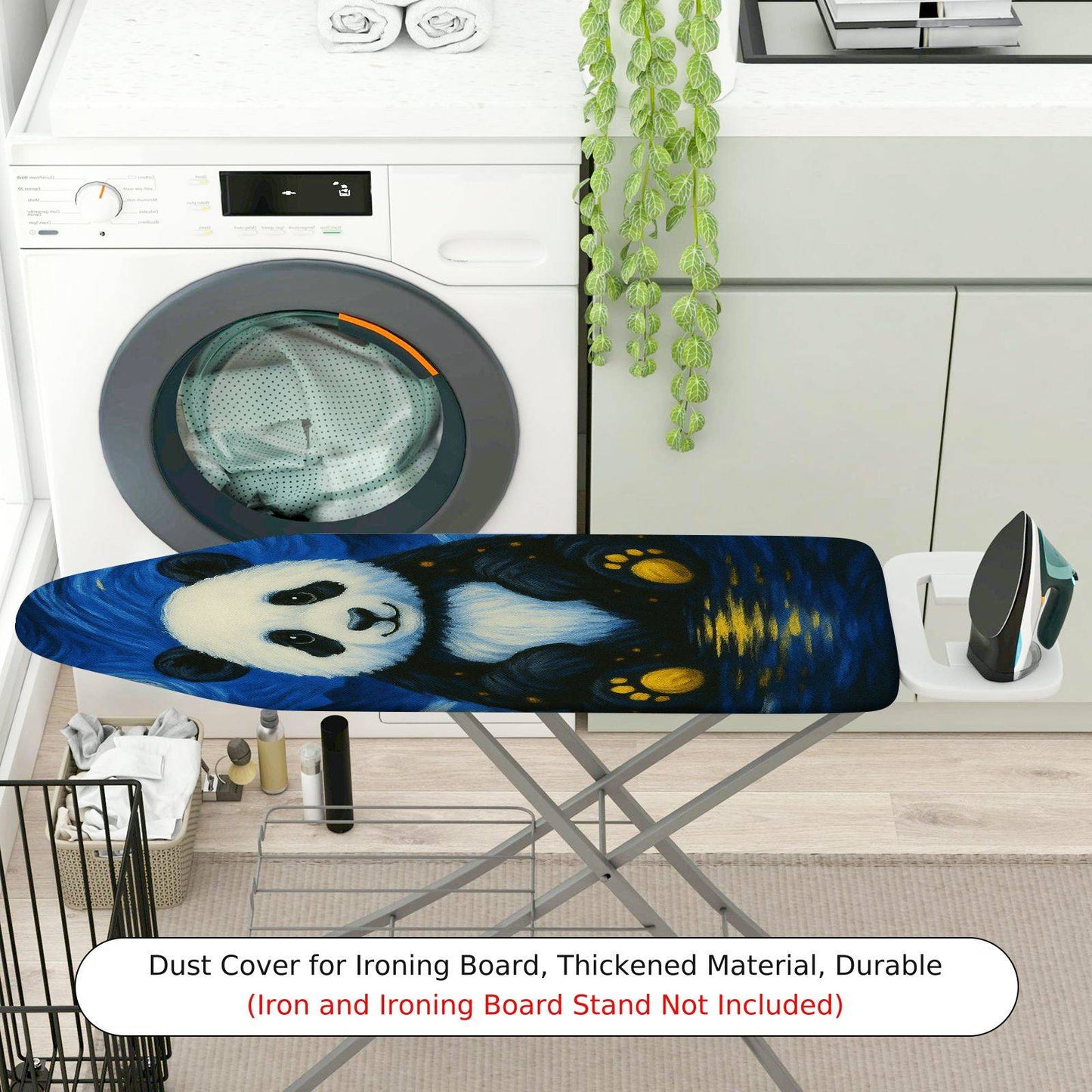 1-Piece Panda Starry Night Fun  Ironing Board Cover, Universal Size, Without Board